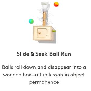 EUC Montesorri Lovevery 'slide and seek ball run'